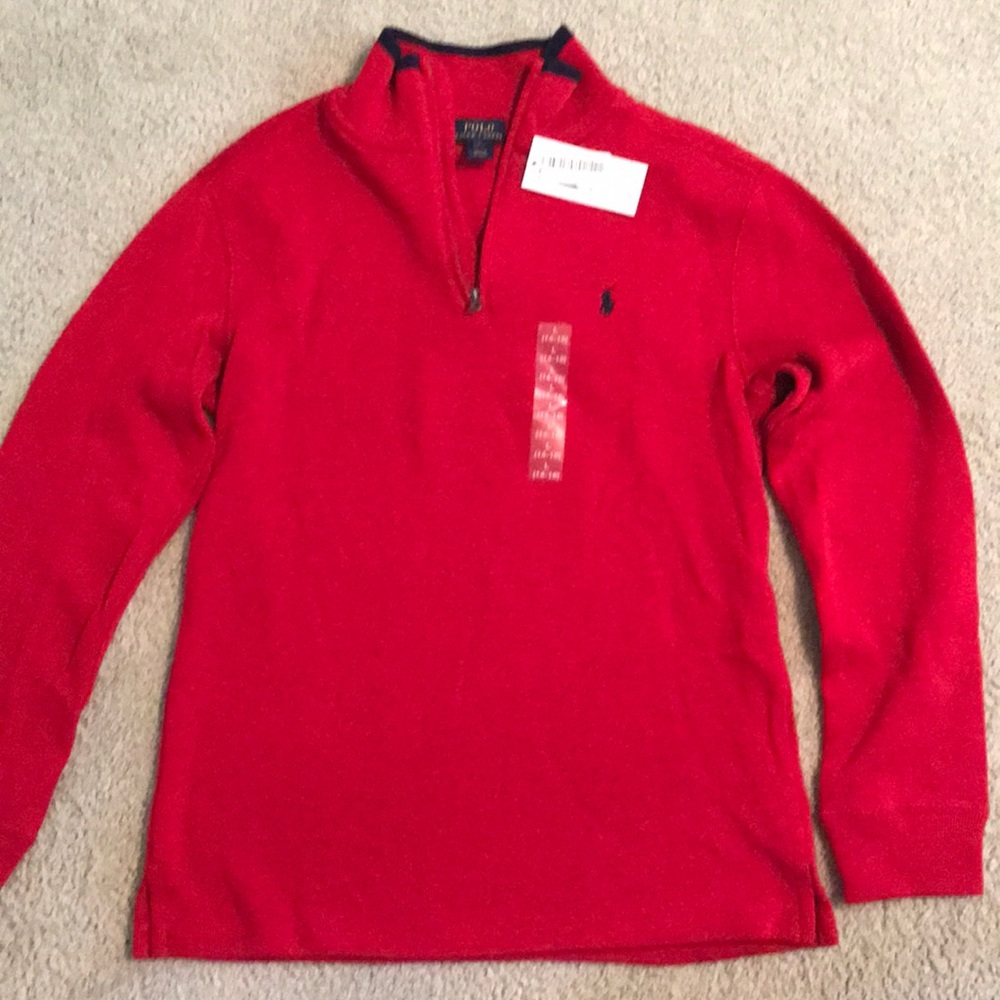 Boys Ralph Lauren Polo quarter-zip sweater